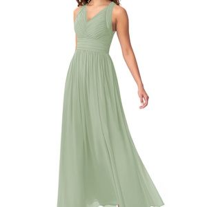 Azazie Glenna Dusty Sage Bridesmaid Dress